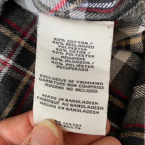 Boston Traders Men's Plaid Flannel Button Up Long Sleeve Shirt SIze XXL - Picture 7 of 12